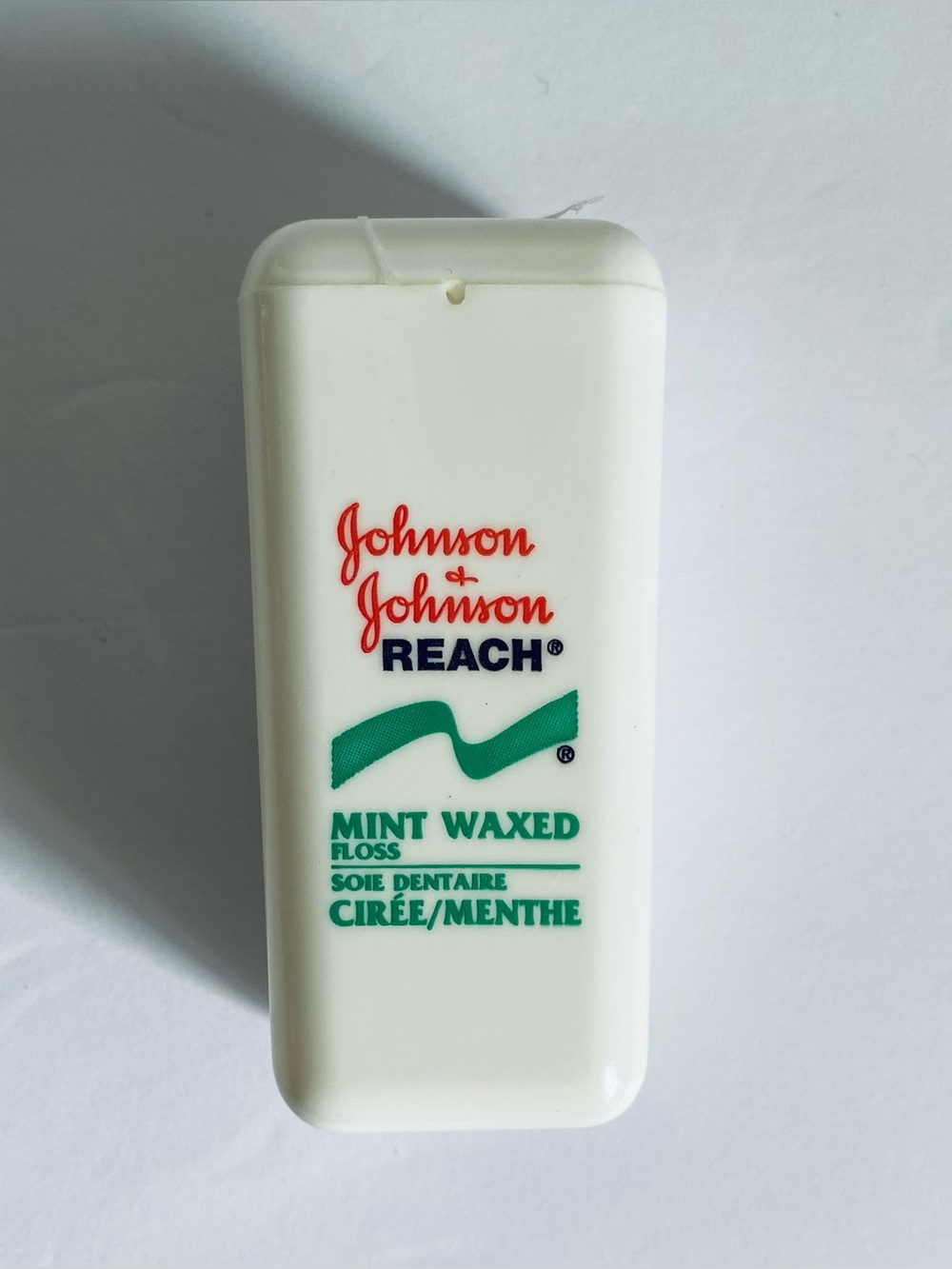 Vintage Large Dispenser Johnson & Johnson REACH Mint Waxed Floss
